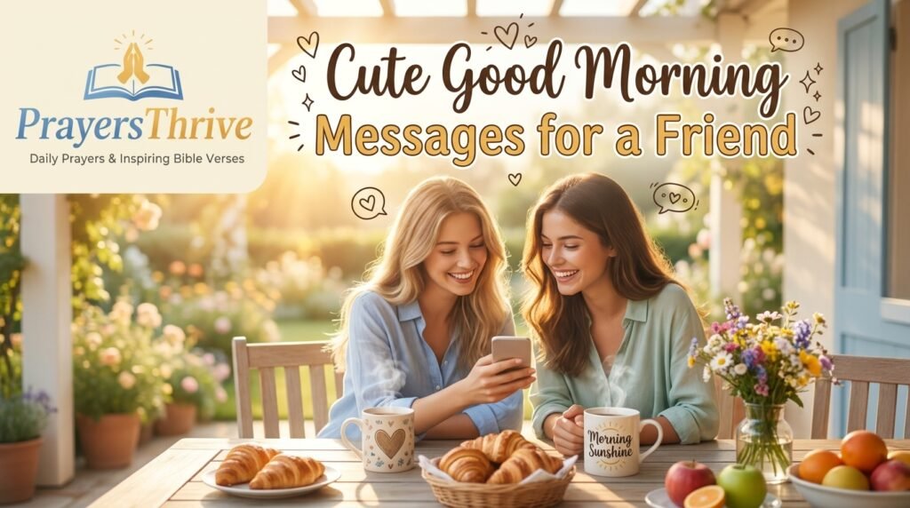 Cute Good Morning Messages for a Friend