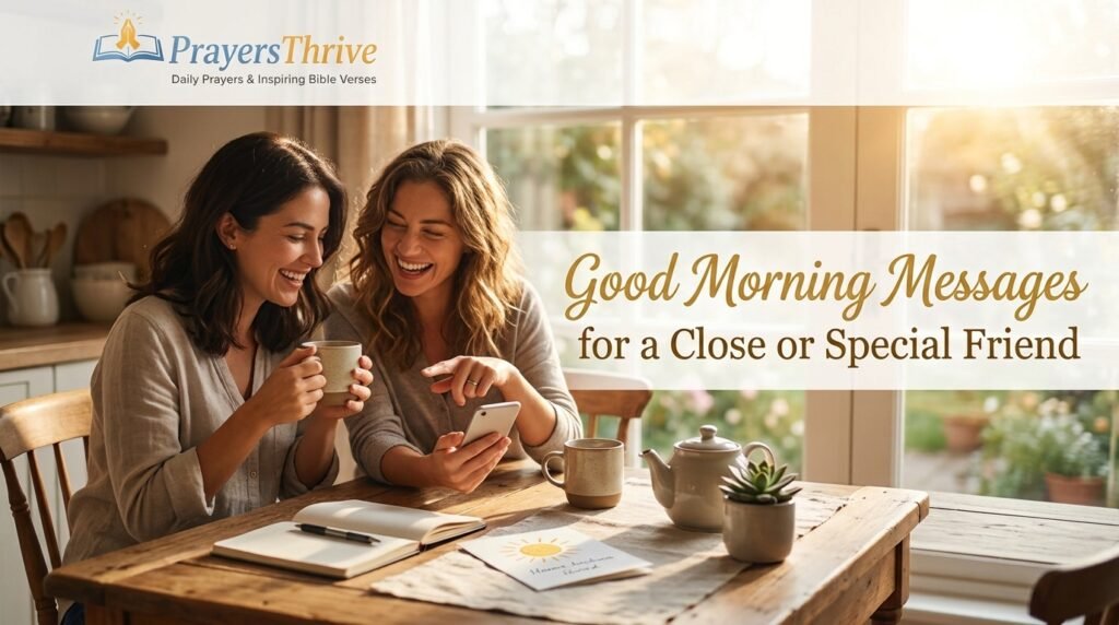 Good Morning Messages for a Close or Special Friend