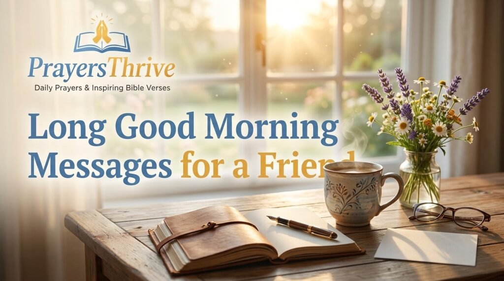 Long Good Morning Messages for a Friend