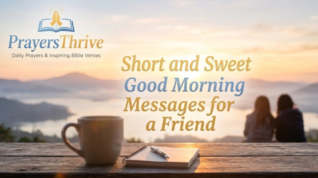 Short and Sweet Good Morning Messages for a Friend